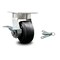 Service Caster 4 Inch Kingpinless Rubber on Steel Wheel Caster with Brake and Swivel Lock SCC SCC-KP30S420-RSR-SLB-BSL - alternate 1